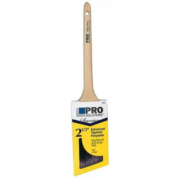 2-1/2" Pro Solutions 21243 Signature, ATP Paint Brush Angle Sash, Rat-Tail Handle