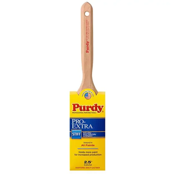 2-1/2" Purdy 144100725 Pro-Extra Elasco Flat Sash Paint Brush, Tynex Chinex & Orel