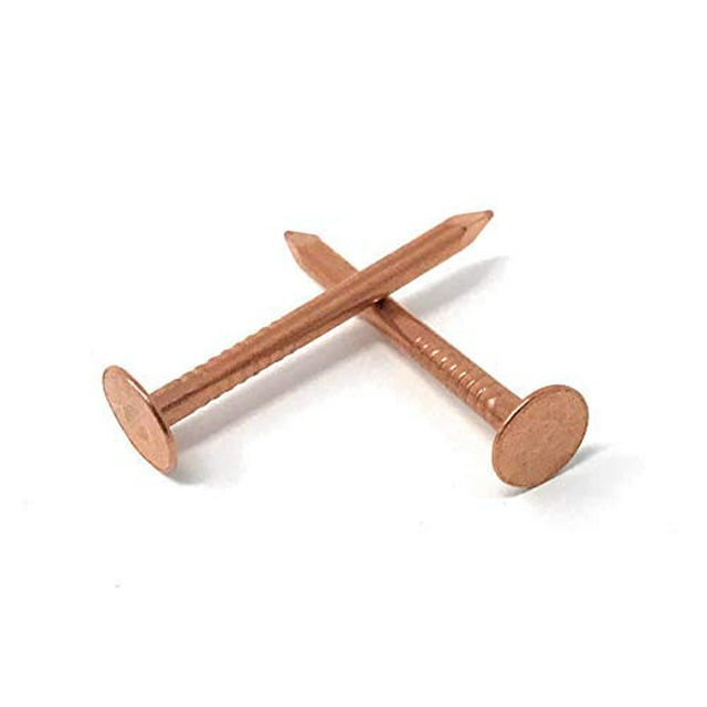 2 1/2" Smooth Shank Copper Nails - 100 Pack