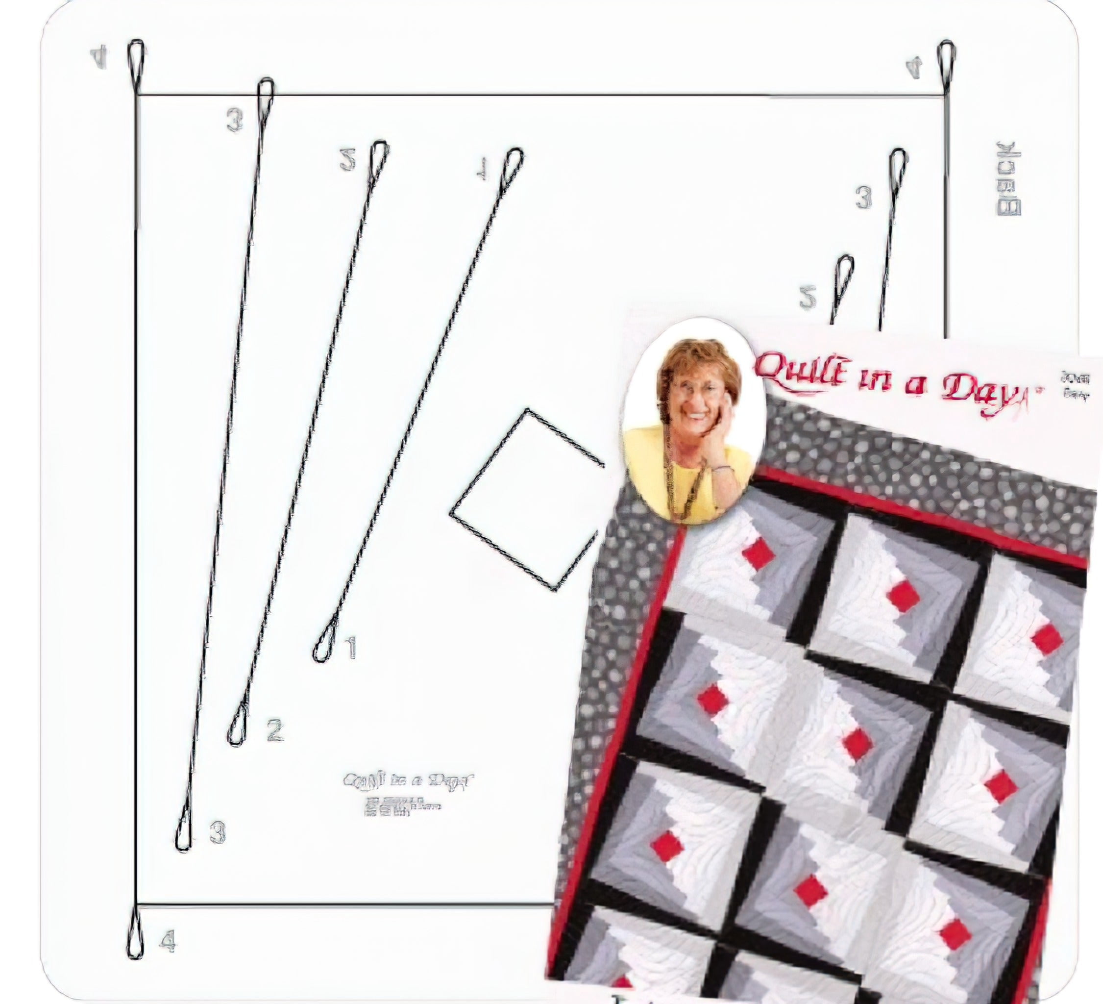 2 1/2 in Strip Wonky Ruler by Quilt in a Day