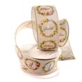 thumbnail image 1 of 2 1/2" Wired Ribbon Thanksgiving Blessed Wreaths Burlap 10yds, 1 of 3