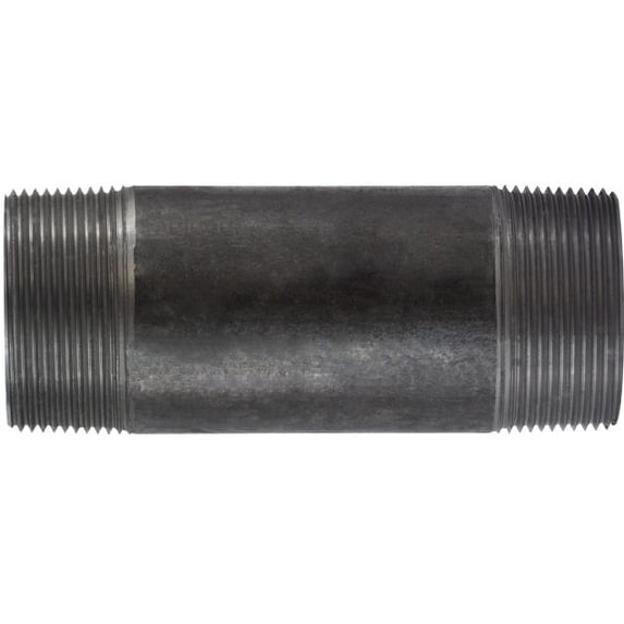 2-1/2 X 9 Black Steel Nipple, Black Sch 40 Steel Nipples, Nipples and Fittings