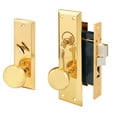 thumbnail image 1 of 2-1/2 in. Backset, Entrance Mortise Lockset, Wrought Solid Brass, Polished Finish, Left Hand, Single Cylinder, 1 of 2
