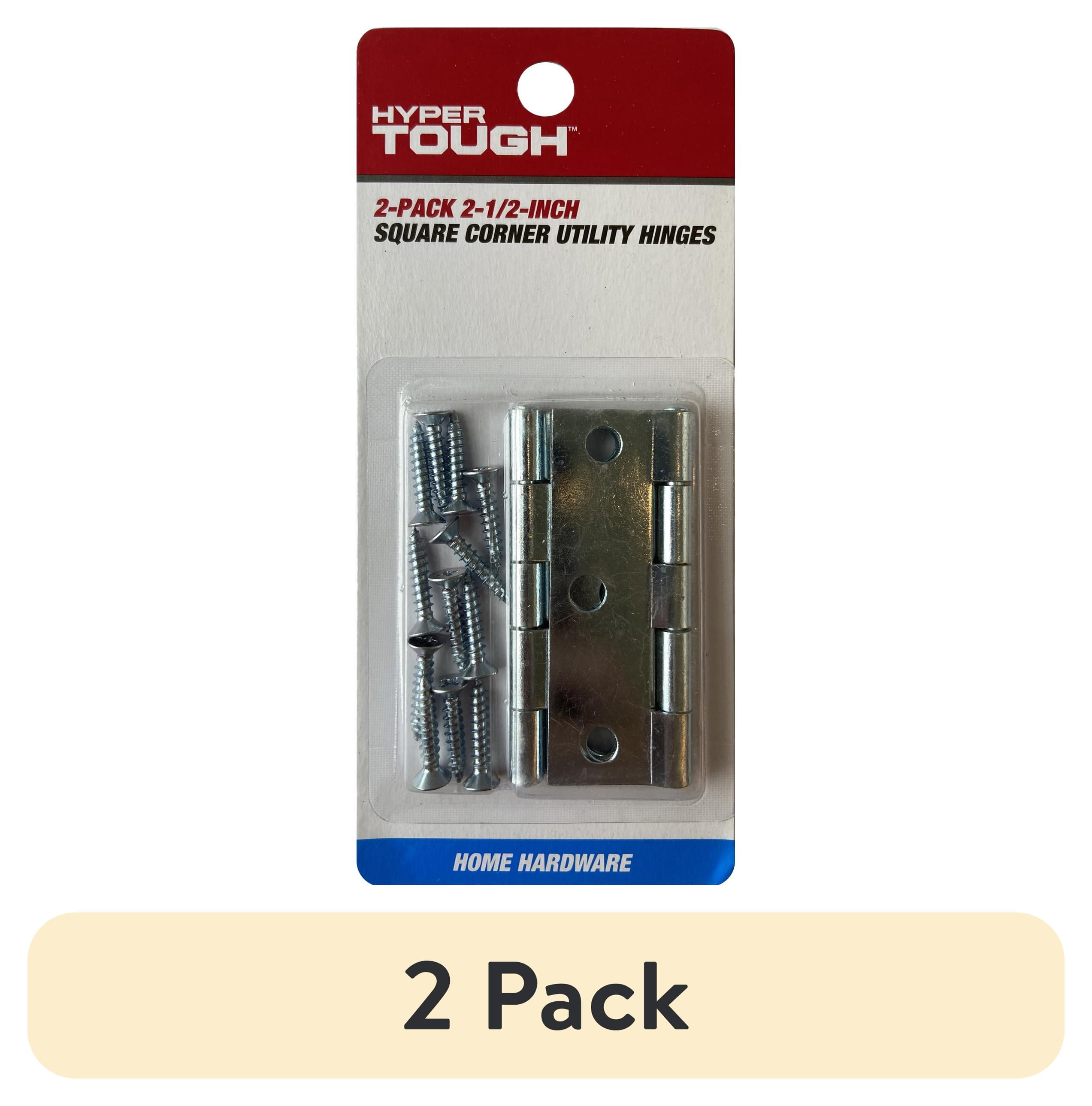 (2 pack) Hyper Tough New 2-1/2 in. Utility Hinge, Zinc Plated, 2 Pack ...