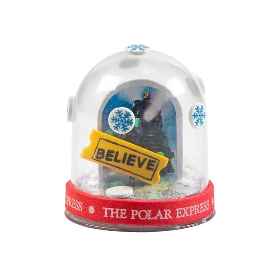 2 1/2" x 2 1/4" The Polar Express Christmas Glitter Snow Globe Craft Kit - Makes 12