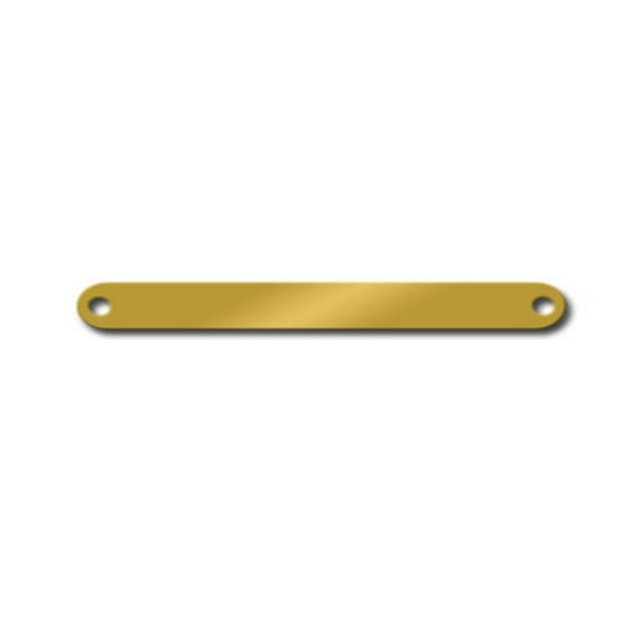 2-1/2 x 5/16 Brass Round End Tags - Pack/25