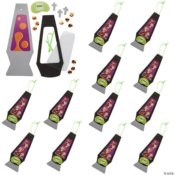 2 1/2" x 7" Jesus is the Light VBS Shaker Ornament Foam Craft Kit - Makes 12