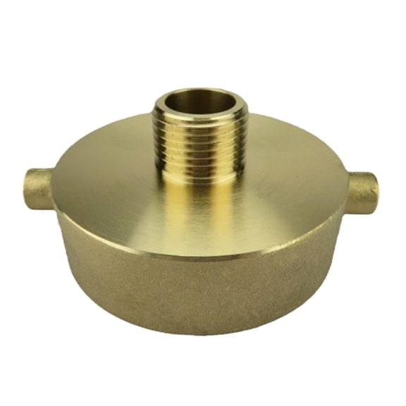 2 1/2Inch NST Female to 3/4 Inch Male Brass Hydrant Adapter for High Pressures Hose Connection Daily Use