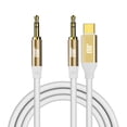 thumbnail image 1 of 2 in 1 3.5mm Aux Cable to 3.5mm Audio Aux Jack Cable with USB C to AUX Cable Audio Auxiliary Input Adapter Male to Male AUX Cord for Headphones,Car,Home Stereos,16.4FT, 1 of 6
