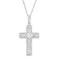 thumbnail image 1 of 2 1/3 Carat T.W. White Cubic Zirconia Sterling Silver Cross Pendant, 1 of 3