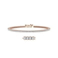 thumbnail image 1 of 2 1/4 Carat Diamond Tennis Bracelet in 14K Rose Gold (7.5 Inch) (SI1-SI2 Clarity), 1 of 3
