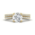 thumbnail image 1 of 2 1/4 Carat TW Women's Moissanite and Natural Diamonds Engagement Ring in 10k Yellow Gold, Size 9.5, 1 of 4