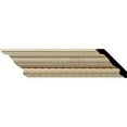 thumbnail image 1 of 2 1/4"H x 2 3/8"P x 3 1/4"F x 94 1/2"L Andrea Rope Carved Wood Crown Moulding, Maple, 1 of 2