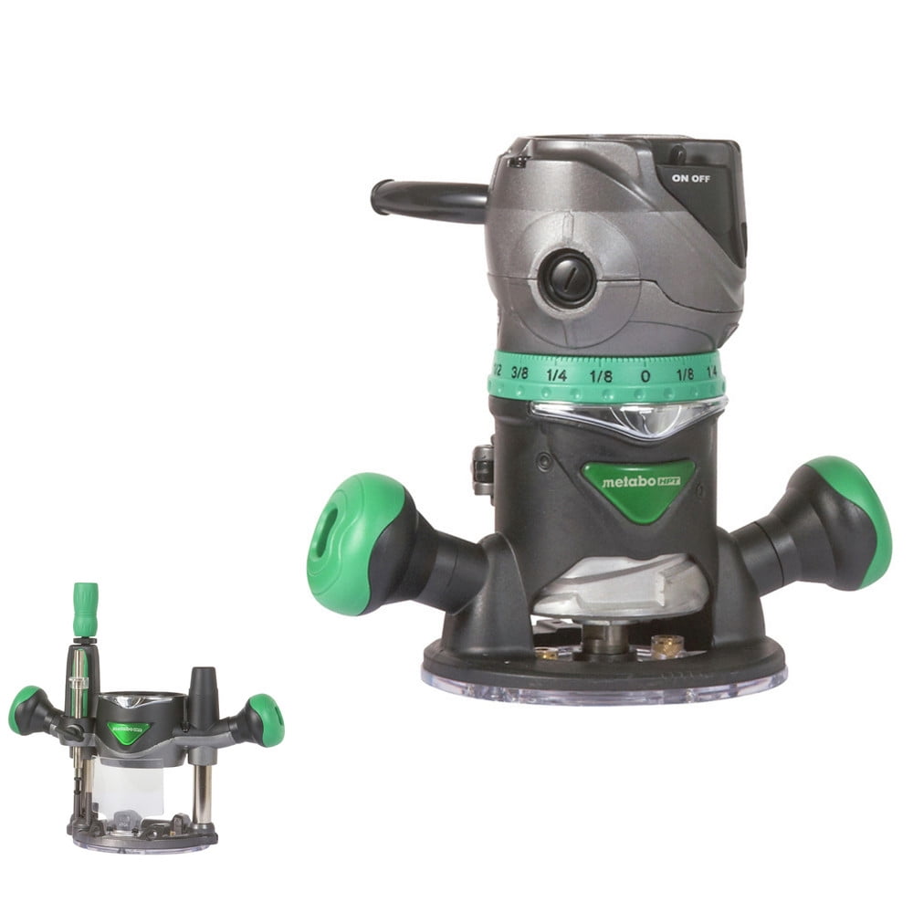 2 1 4 HP Variable Speed Plunge and Fixed Base Router Kit Walmart