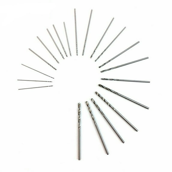 2 1/4 Hole Punch 0.3mm-1.6mm Drill Mini Set Speed Micro Twists Drill Bit Bit 20Pcs High Steel Tools & Home Improvement