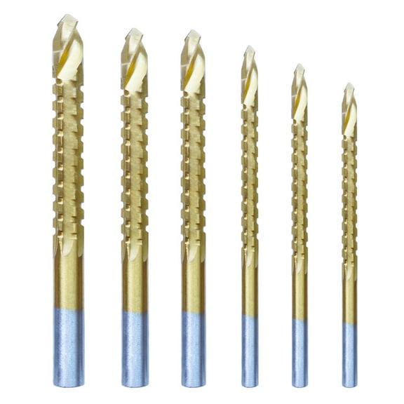 2 1/4 Hole Punch Multifunctional 6PCS Speed Titanium High Drill Bit Bits Drill Steel Tool Set Tools & Home Improvement