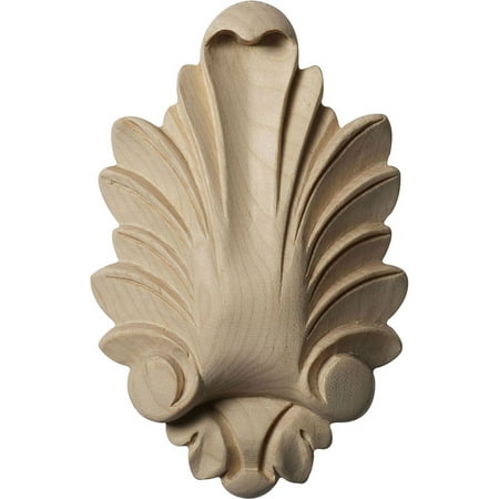 2 1/4"W x 3 7/8"H x 3/4"P Small Hillsborough Center, Maple