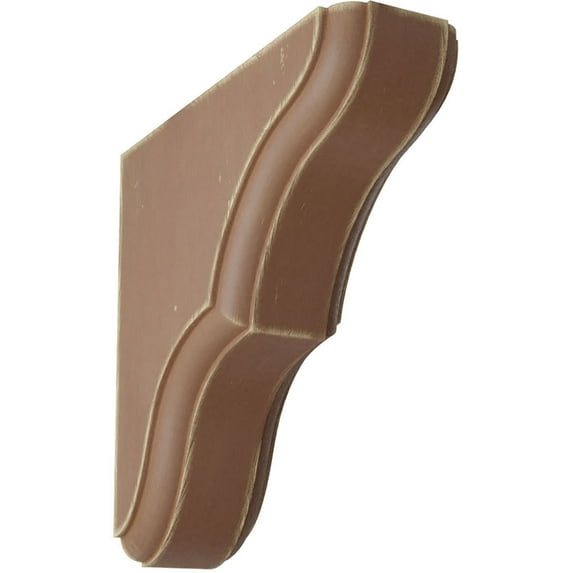 2 1/4"W x 7"D x 14"H Stockport Wood Vintage Decor Bracket, Weathered Brown