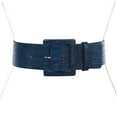 thumbnail image 1 of 2 1/4" Wide Ladies High Waist Faux Crocodile Print Patent Leather Fashion Belt, 1 of 3