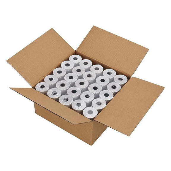 2 1/4" X 85' Thermal Cash Register Receipt Rolls,POS Paper,White, 100 Rolls