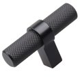 thumbnail image 1 of 2-1/4 in. European Knurled Solid Steel Cabinet T-Bar, 1 of 6