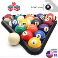 thumbnail image 1 of 2-1/4" inch Pool Table Billiard Balls Pool 16 Balls(57.2mm) With Triangle Rack Complete Ball Sets For Home Sport Table Cue, 1 of 7