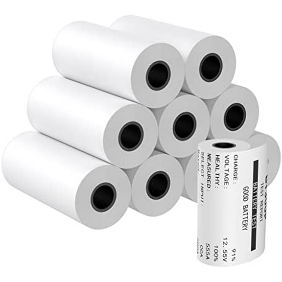 2 1/4" x 2.0' Thermal Paper Cash Register POS Receipt Paper (10 Rolls)$$Office