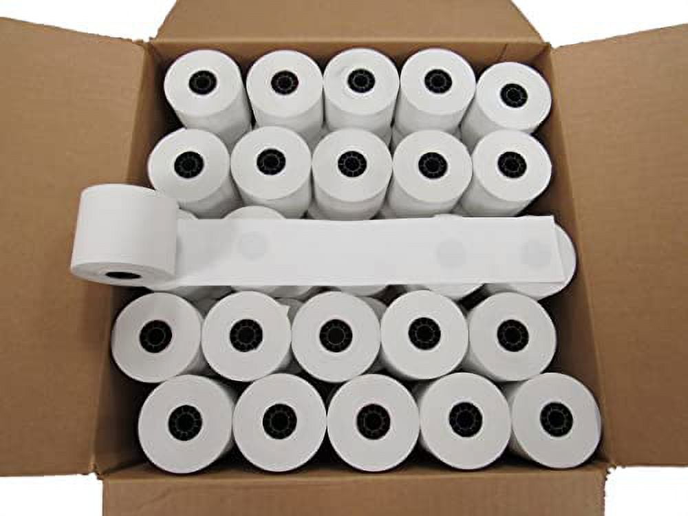 2 1/4” x 230' Thermal Receipt Paper Rolls Compatible with Most , Sharp