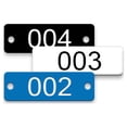 thumbnail image 1 of 2-1/4 x 3/4 Rectangle Numbered Plastic Tags, 1 of 2