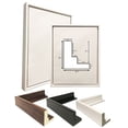 thumbnail image 1 of 2-1/8 Deep Polystyrene 19x25 White Floater Picture Frame for 0.75 1.5 1.75 Stretched Canvas by WholesaleArtsFrames-com Floating Frame Made In USA, 1 of 7