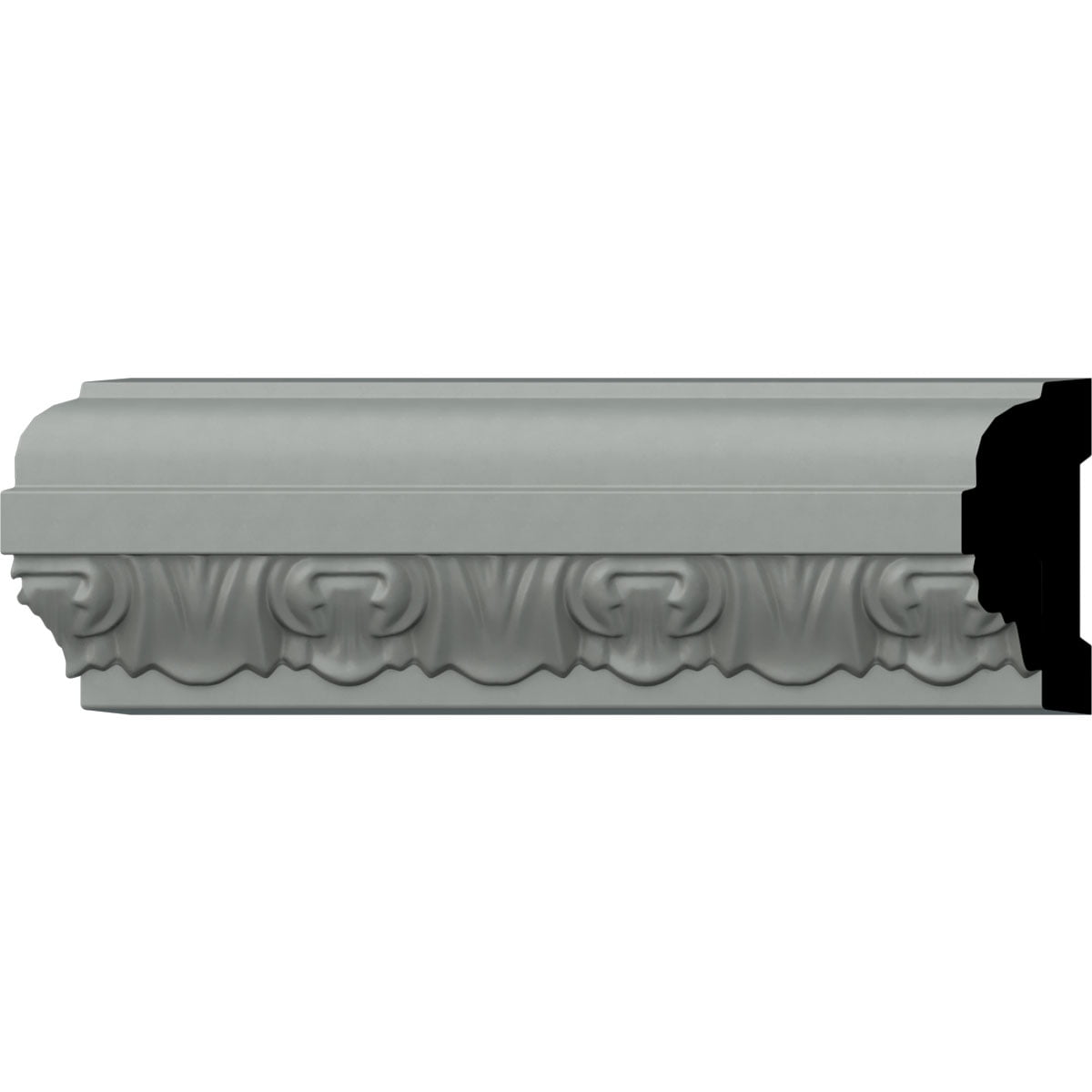 Primed White Emery Decorative Crown Panel Moulding