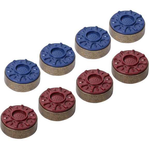 2-1/8" or 2-5/16" Shuffleboard Pucks Set of 8 for Shuffleboard Table Accessories (Chrome/Bronze)
