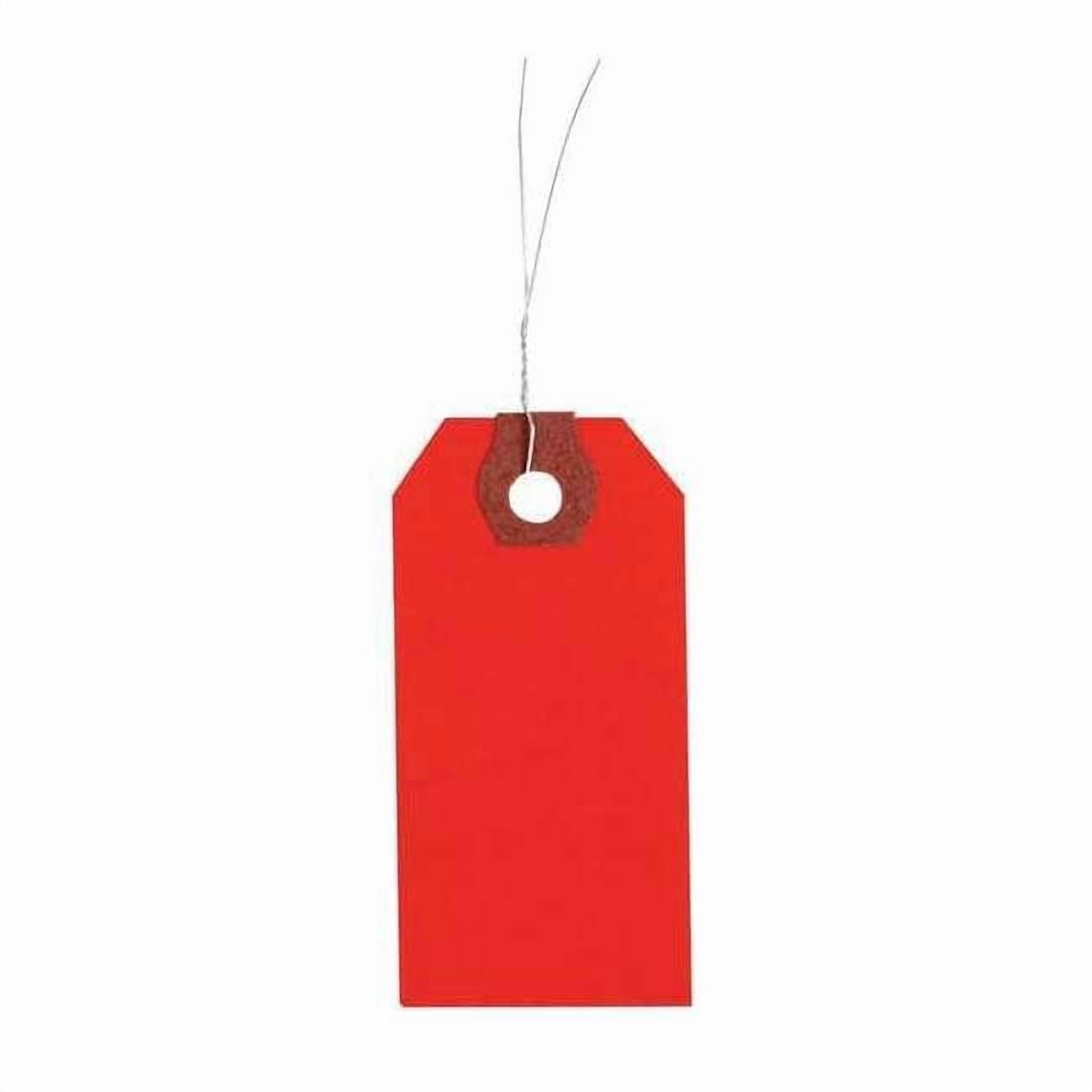 Manufacturer Varies 2-1/8" x 4-1/4" Red Paper Wire Tag, Pk1000 1GYR5