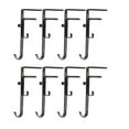 thumbnail image 1 of 2 in 1 Adjustable Garland and Stocking Hanger for Mantel | No Drill Metal Mantel Hooks | Fits 0.19-3.3 Inch Thickness | Supports Up to 11 Pounds | Includes 1 Telescopic Hook for Christmas, 1 of 7