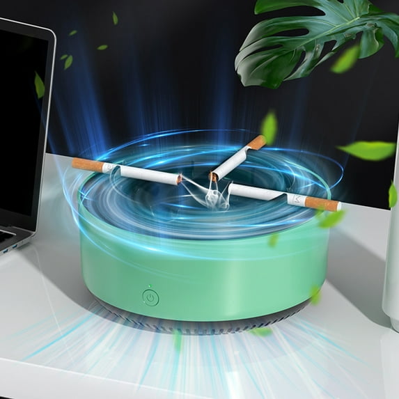2 in 1 Air Purifier Ashtray Multifunctional Smokeless with Filter,Ashtrays for Cigarettes for Home Indoor Car Office Smokeless Ashtrays for Cigarettes Indoor Clearance