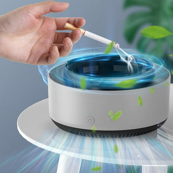 2 in 1 Air Purifier Ashtray Multifunctional Smokeless with Filter,Ashtrays for Cigarettes for Home Indoor Car Office Smokeless Ashtrays for Cigarettes Indoor Clearance