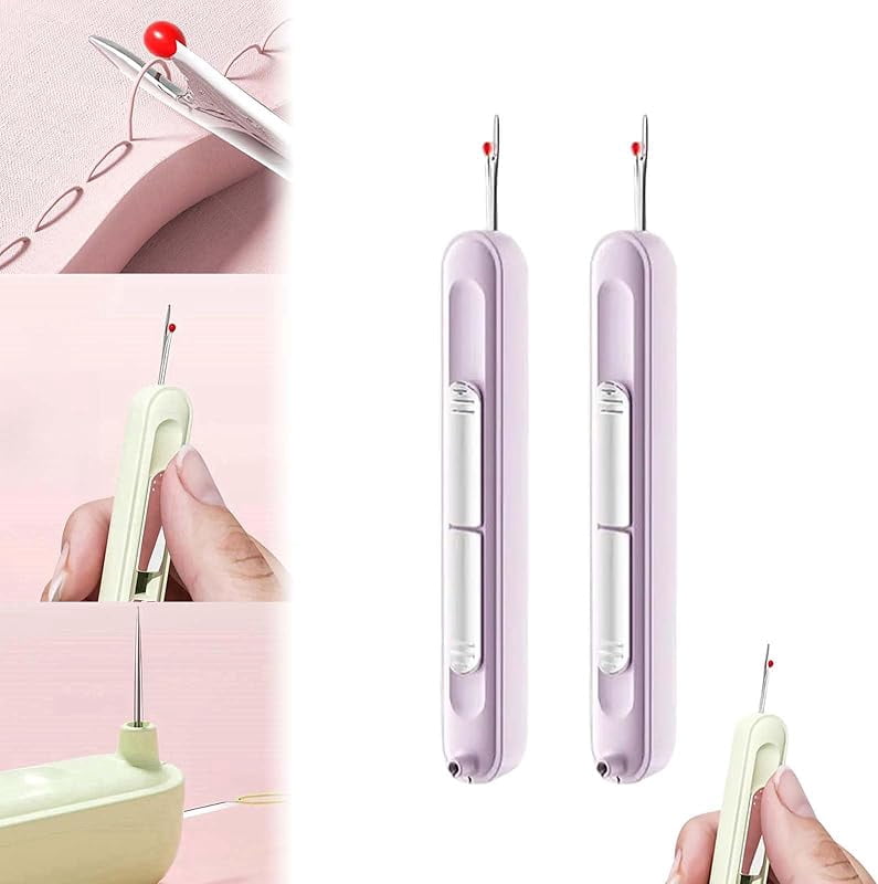 Thread Ripper Toy 2 in 1 Automatic Needle Threaders Seam Ripper, Plug-in Needle Threaders ...