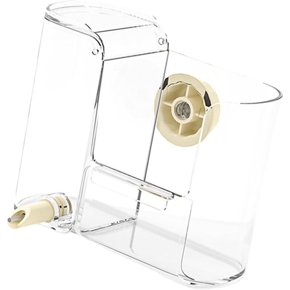 2 in 1 Bird Cage Feeder Waterer Food Container Easy to Clean No Drip Large Capacity Automatic Bird Waterer Feeder for Canary, Hanging Pet Water Dispenser