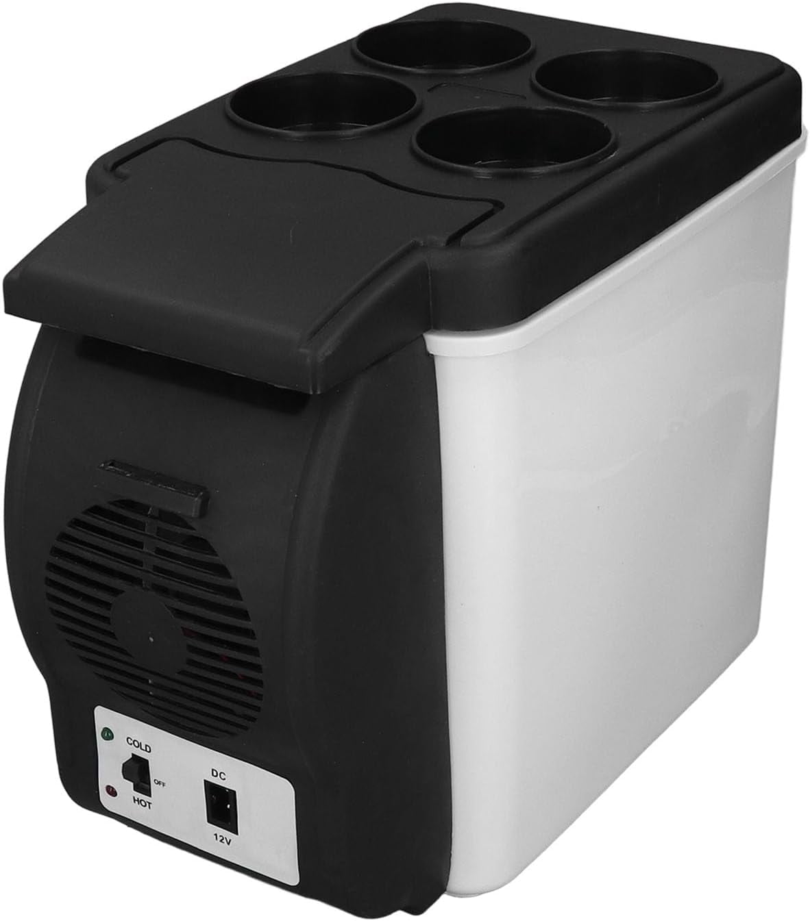 2 in 1 Car Electric Cooler&Warmer,Mini 12V 6L Car Thermoelectric Fridge with Cooler and Warmer,Low Noise Cosmetic Food Fridge,Fast Cooling Portable Freezer for Car,RV,Truck, Boat,Van,Travel,Outdoor