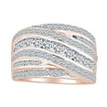 thumbnail image 1 of AFFY 2.1 Carat (Cttw) Round Shape White Natural Diamond Anniversary Wedding Band Ring In 14k Solid Rose Gold Ring Size-9, 1 of 1