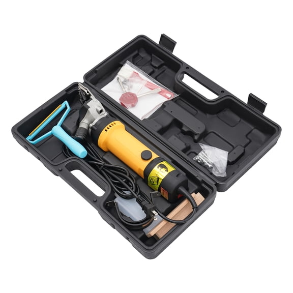 2 in 1 Carpet Trimmer/Sheep Shears with Shearing Guide, Rug Trimmers for Tufting Carpets w/2 Blades, Electric Sheep Clippers, Low Vibration Rug Trimmers for Goats Rabbits Tufting Rugs