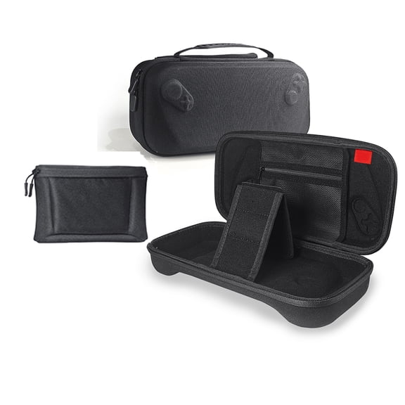 2 in 1 Carrying Case for ROG Xbox Ally/ROG Xbox Ally X Game Console, Portable Oxford Cloth+EVA Travel Case Shockproof Storage Bag Protective Cover with Detachable Side Pouch Accessories