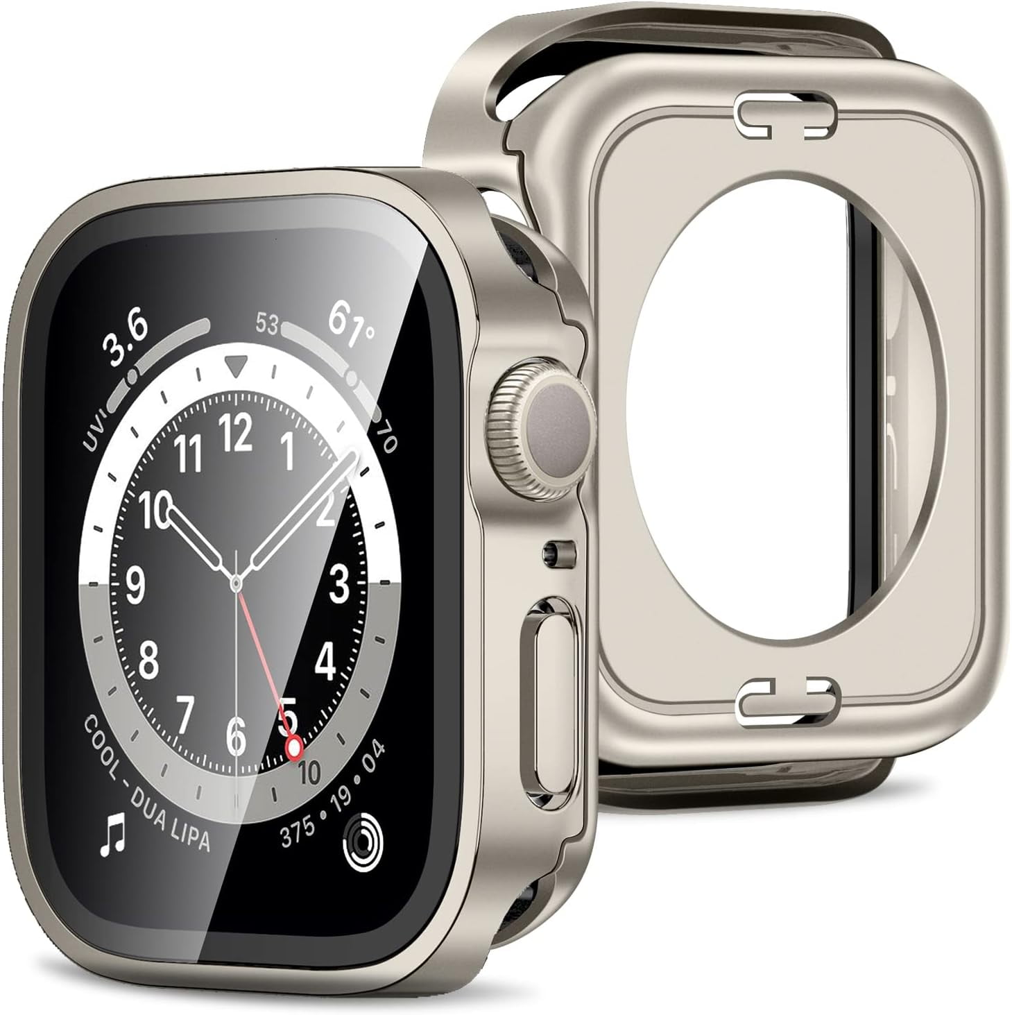 2 in 1 Case [2-Pack] Compatible with Apple Watch Series 9 Series 8 ...