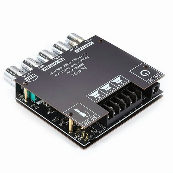 2.1 Channel Bluetooth 5.0 Subwoofer Amplifier Board 50W X 2+100W Power Audio Stereo AMP AUX