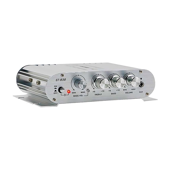 2.1 Channel Power Amplifier Home Amplify Bass and Treble Adjustment Subwoofer