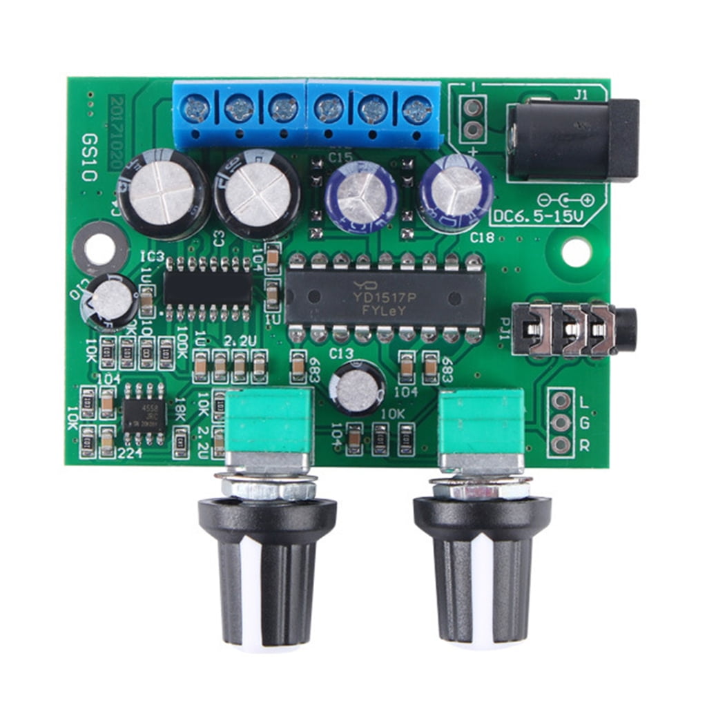 Professional 12V Sound Amplifiers Module With Triple Channel Bass ...