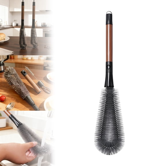 2 in 1 Cleaning Brush, Detachable Dual-Head Brush for Blender Cleaning Brush, Fruit Juicer Machine Clean Brush, Flexible Bendable Cup & Bottles Brush for Kitchen Appliances