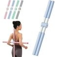 thumbnail image 1 of 2 in 1 Collapsible Yoga Stick, 64x40x12cm Yoga Cross Stick, Portable Yoga Bar Posture Correction, Yoga Stick For Back & Neck, Stainless Steel Versatile Exercise Stick with 4 Rods & Foam Handles, 1 of 1