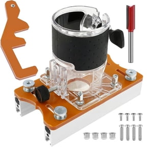 2 In 1 Compact Wood Router Base Router Slotting Bracket for Cabinet Closet Furniture, Premium Aluminum Alloy Construction for Sturdiness Wear Resistance and Consistent
