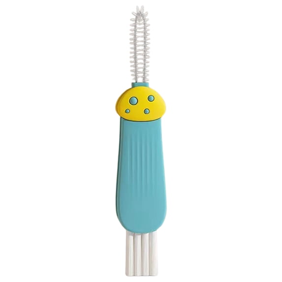 2 in 1 Cup Lid Gap Cleaning Brush,Multifunctional Bottle Cleaning Brush,Cup Lid Gap Cleaner,Water Bottle Cleaner,Portable Crevice Cleaner Scrubber Tools,Home Kitchen Crevice Brush Tools,1PC,Blue,5"